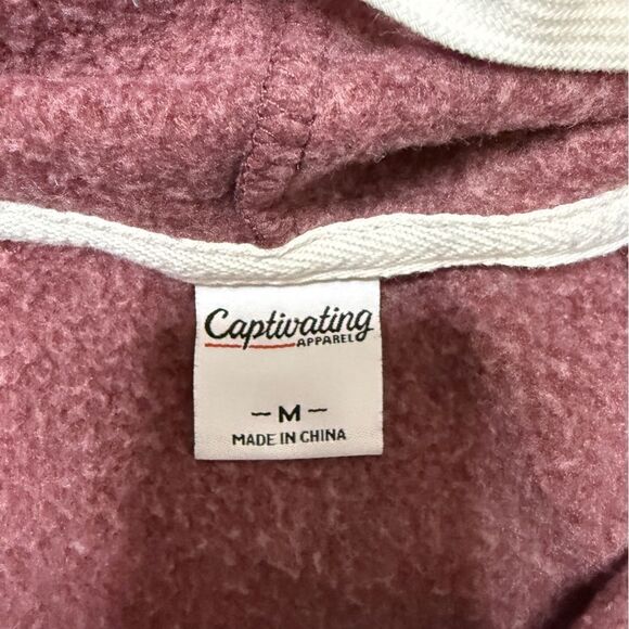 Captivating Apparel VT Hokies Maroon Hoodie Size Medium - Picture 4 of 4